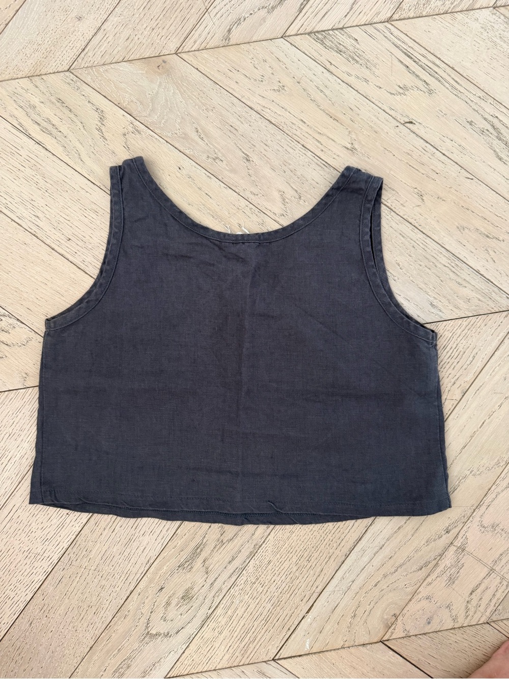 Linen Handmade Studio EUC linen crop top - Picture 4 of 4